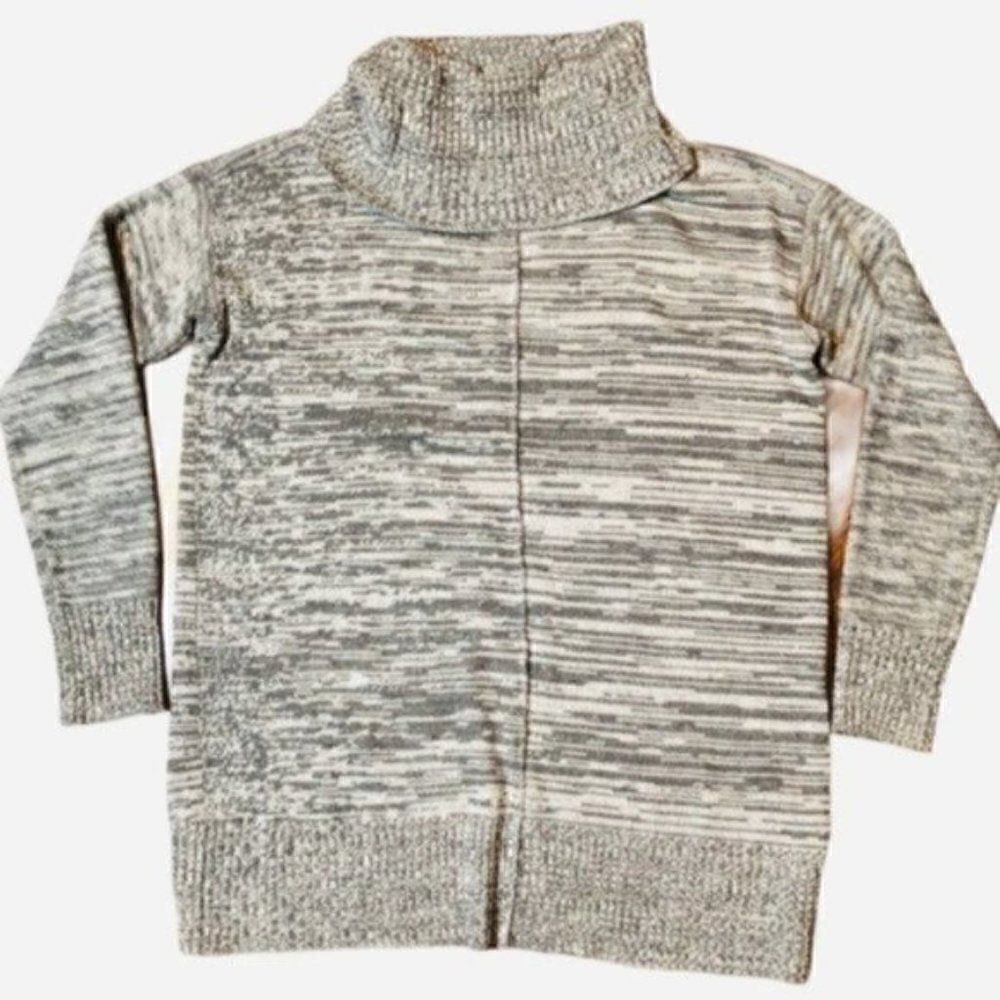 Forever 21 Oversized Marled Cowl Neck Sweater Grey M